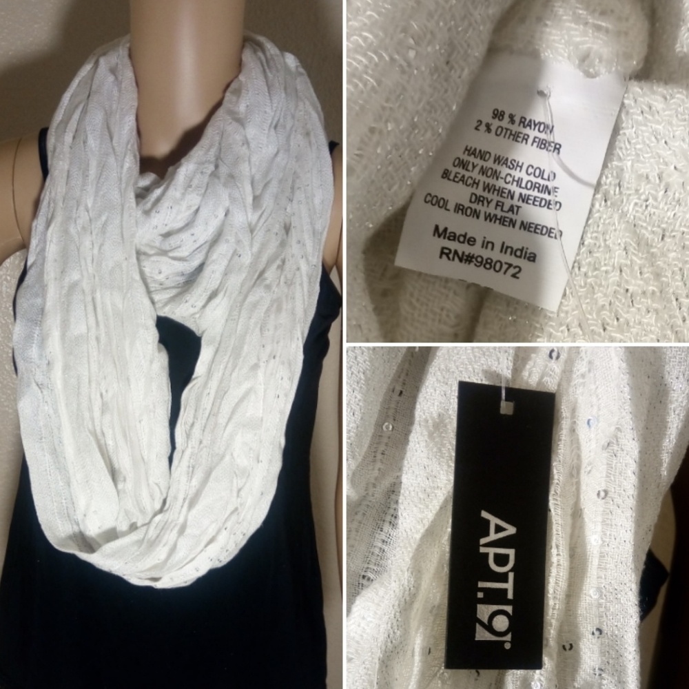 Apt 9 Sequined Infinity Scarf NWT